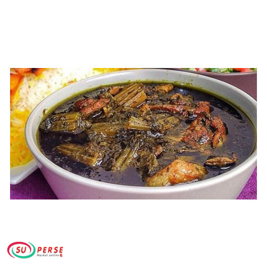 کنسرو خورش آلو اسفناج بدون گوشت محمدرضا - 460 گرم