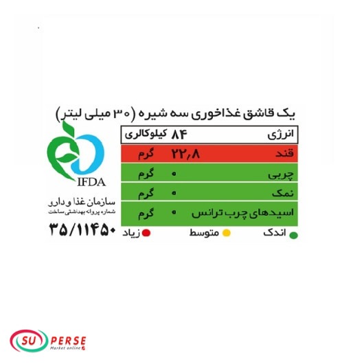 سه شیره شیررضا - 900 گرم