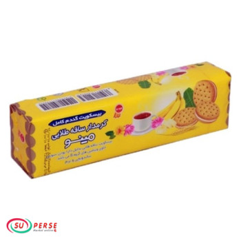 بیسکویت کرم دار موزی ساقه طلایی مینو - 192 گرم