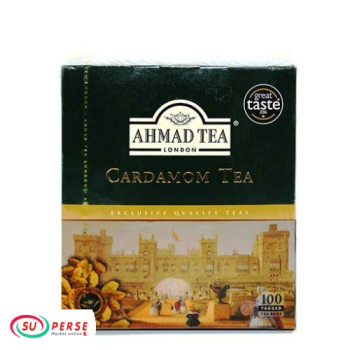 Thé à la cardamome en sachets Ahmad - 100 sachets de 2 grammes